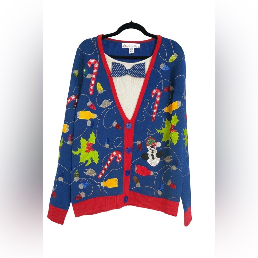 🎄 Men’s Ugly Christmas Sweater – Jolly Sweaters – Size L 🎁